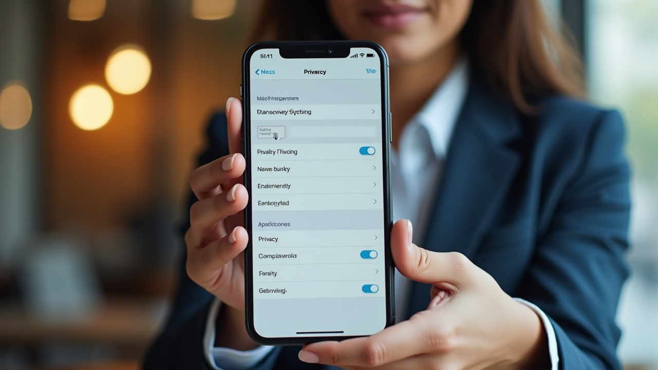 Configuración de privacidad en iOS